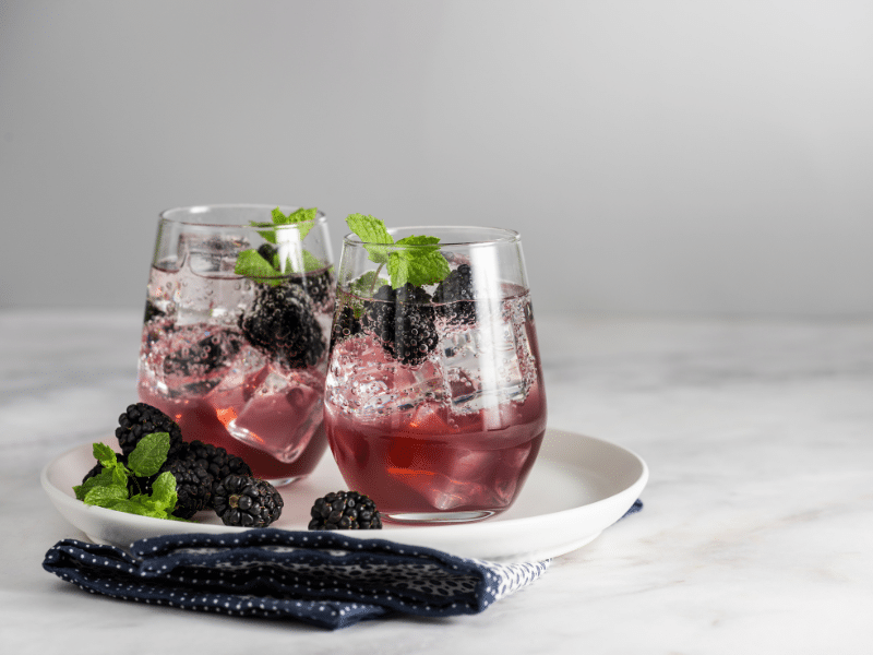 A "Berry Bliss" mocktail