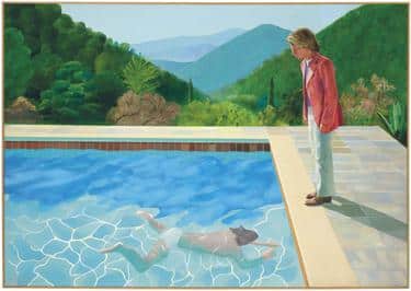 David Hockney's 1972 painting Portrait of an Artist (Pool with Two Figures)