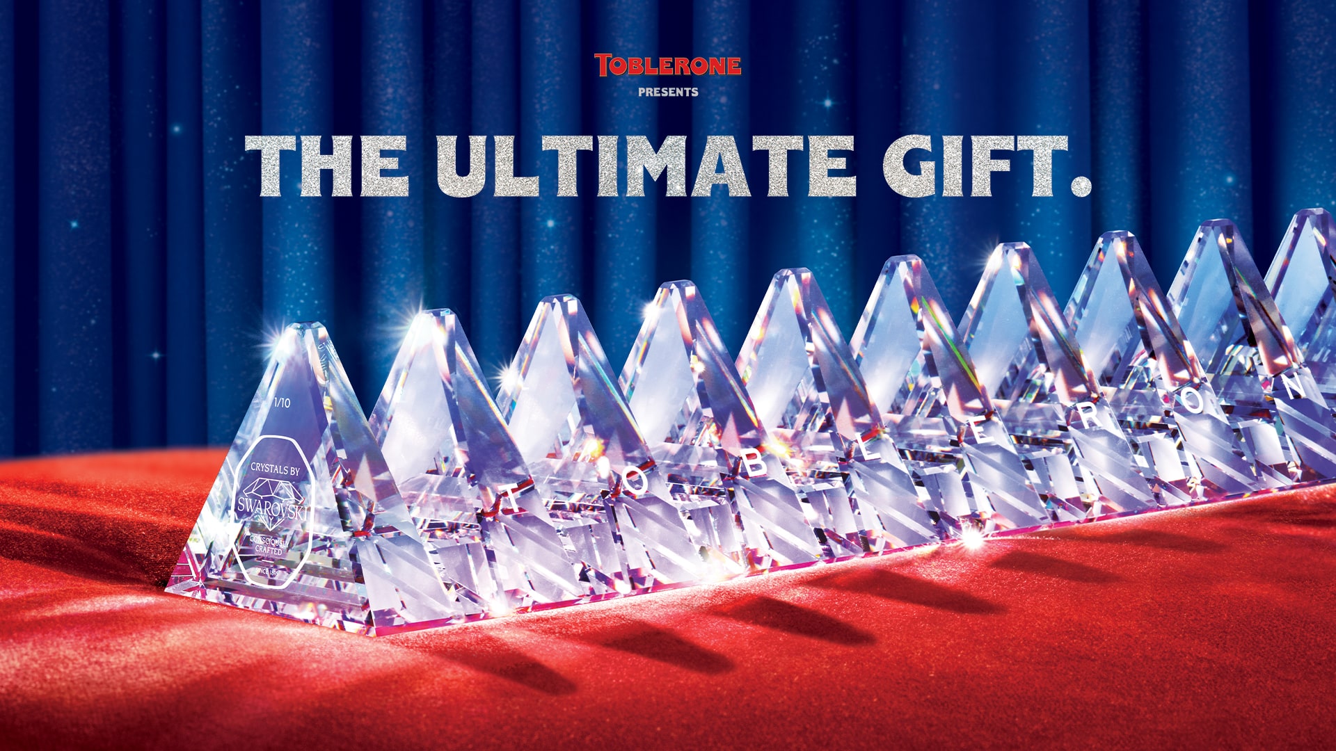 Toblerone Crystal Bar crafted by Swarovski