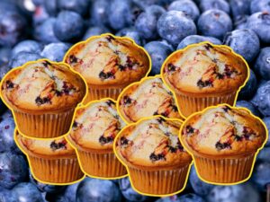 Minimag áfonyás muffin