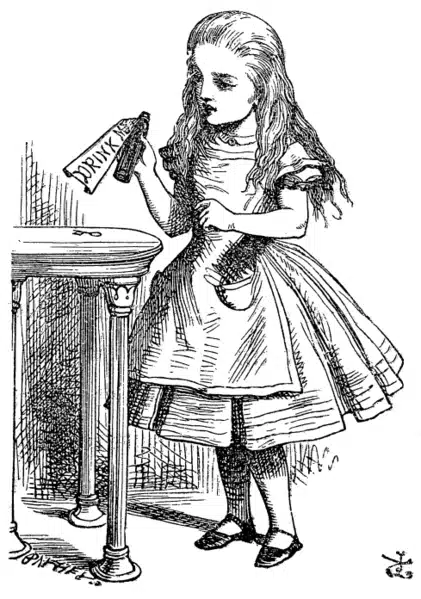 John Tenniel eredeti illusztrációi Alice-ről