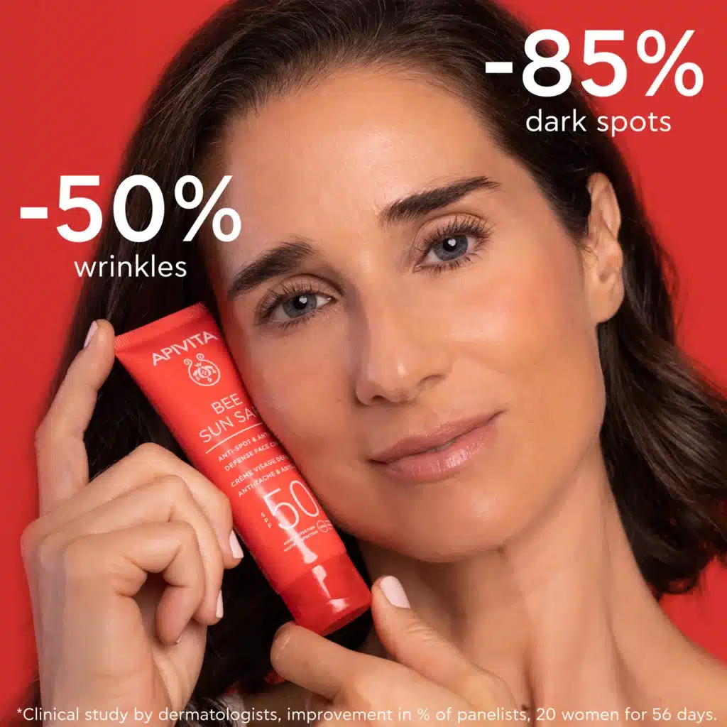Apivita Bee Sun Safe Anti-Spot and Anti-Age Face Cream SPF 50