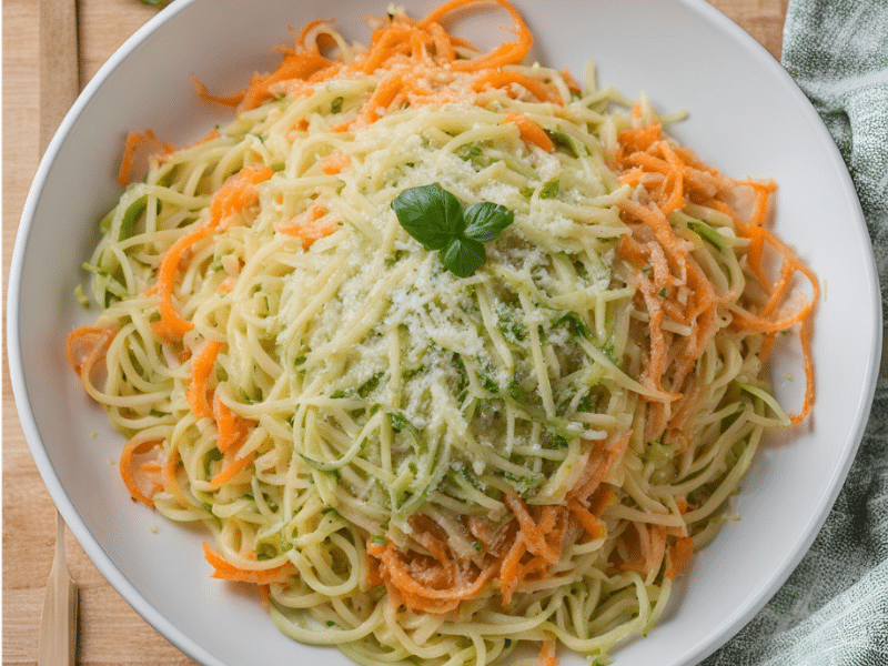 Cukkínis – répás spagetti 2 adag