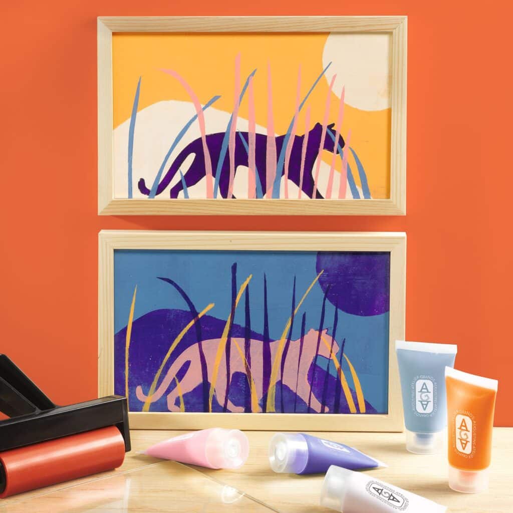 Djeco AGA Művészi készlet | Atelier 47 | Gélnyomtatás, Éjjel és nappal