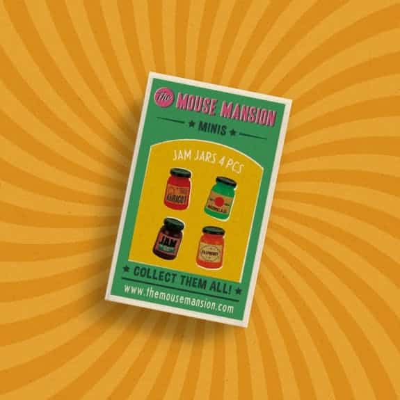 Egértanya Minik | Befőttes üvegek | Babaház kiegészítő