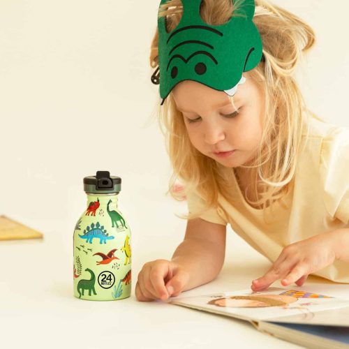 24BOTTLES Gyerek Urban rozsdamentes acél kulacs | Jurassic Friends
