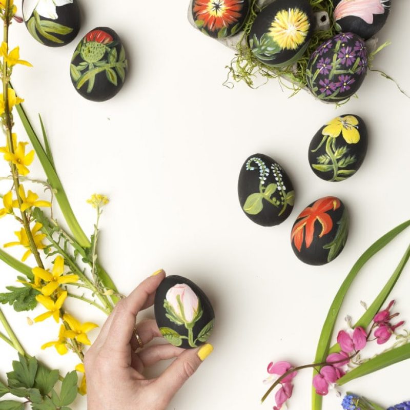 Virágos húsvéti tojás festő ötletek a Minimagon