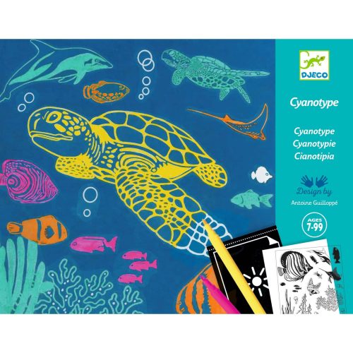 Djeco Művészeti műhely – Cianotípia (Tengermély kék)