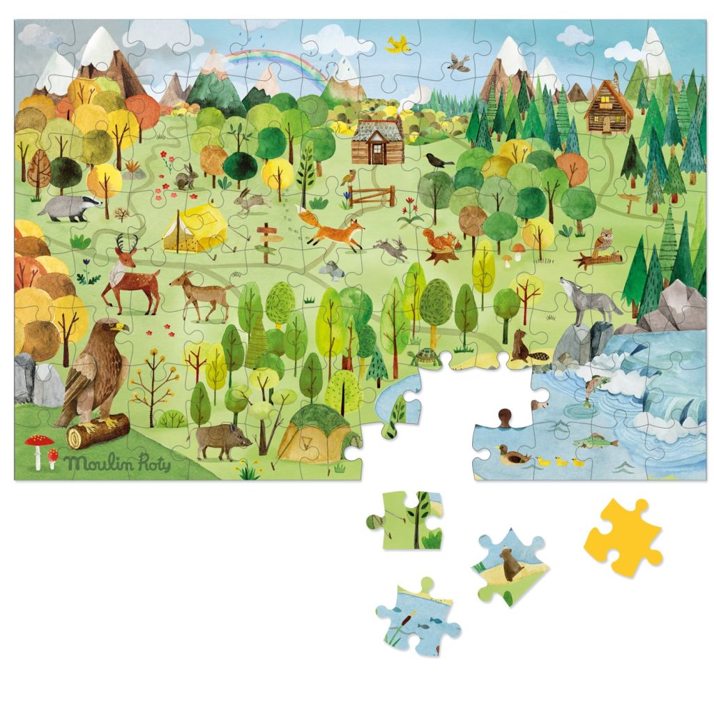 Felfedező puzzle | Az erdő (96 DB-OS) | Moulin Roty