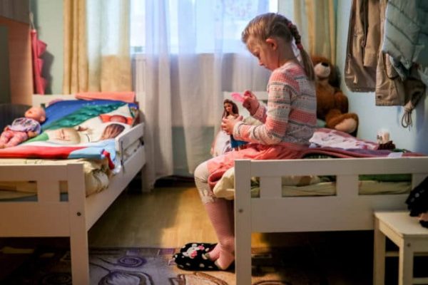 MOSCOW REGION, JANUARY 5, 2019: A girl in her room at the Pokrov Orthodox Children's Social Rehabilitation Center. Mikhail Tereshchenko/TASS (Photo by Mikhail TereshchenkoTASS via Getty Images)
