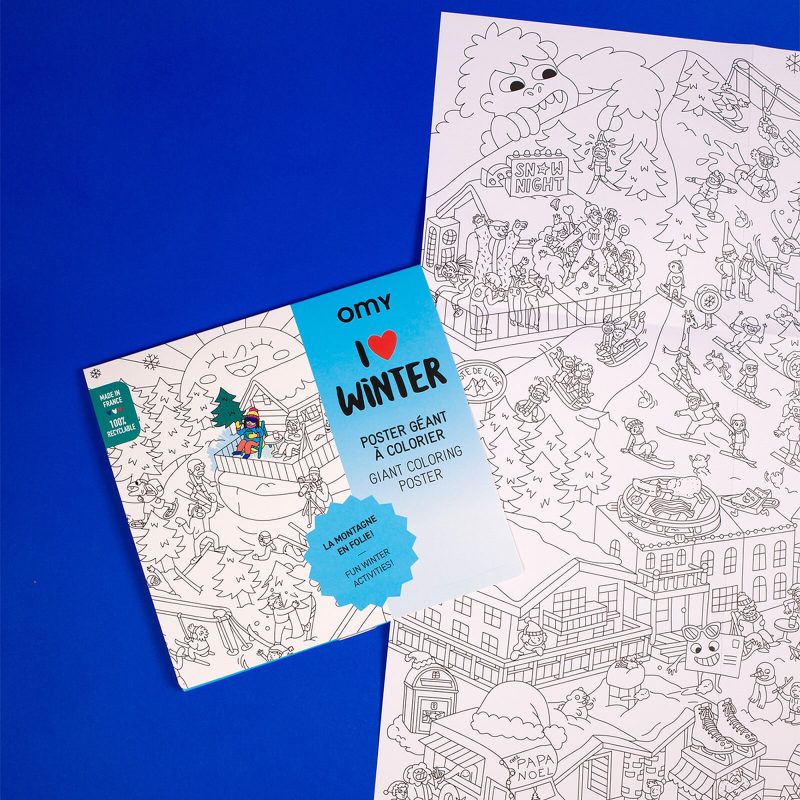 Omy Színező óriás poszter | Szeretem a telet