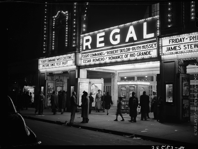Movie theater. Southside, Chicago, Illinois by Russell Lee, 1941, Prints &
