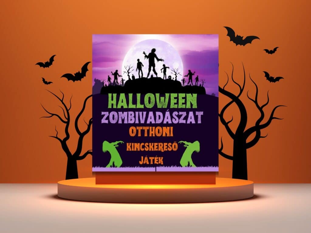 Halloweeni zombivadaszat gyerekeknek