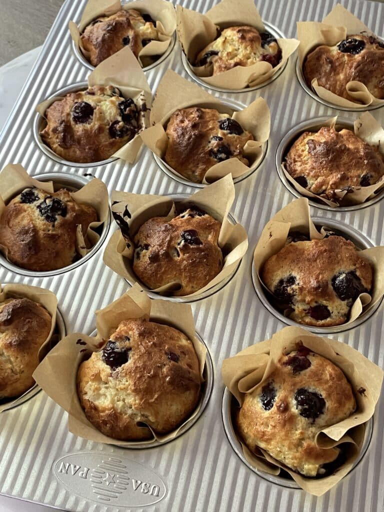 áfonyás muffin
