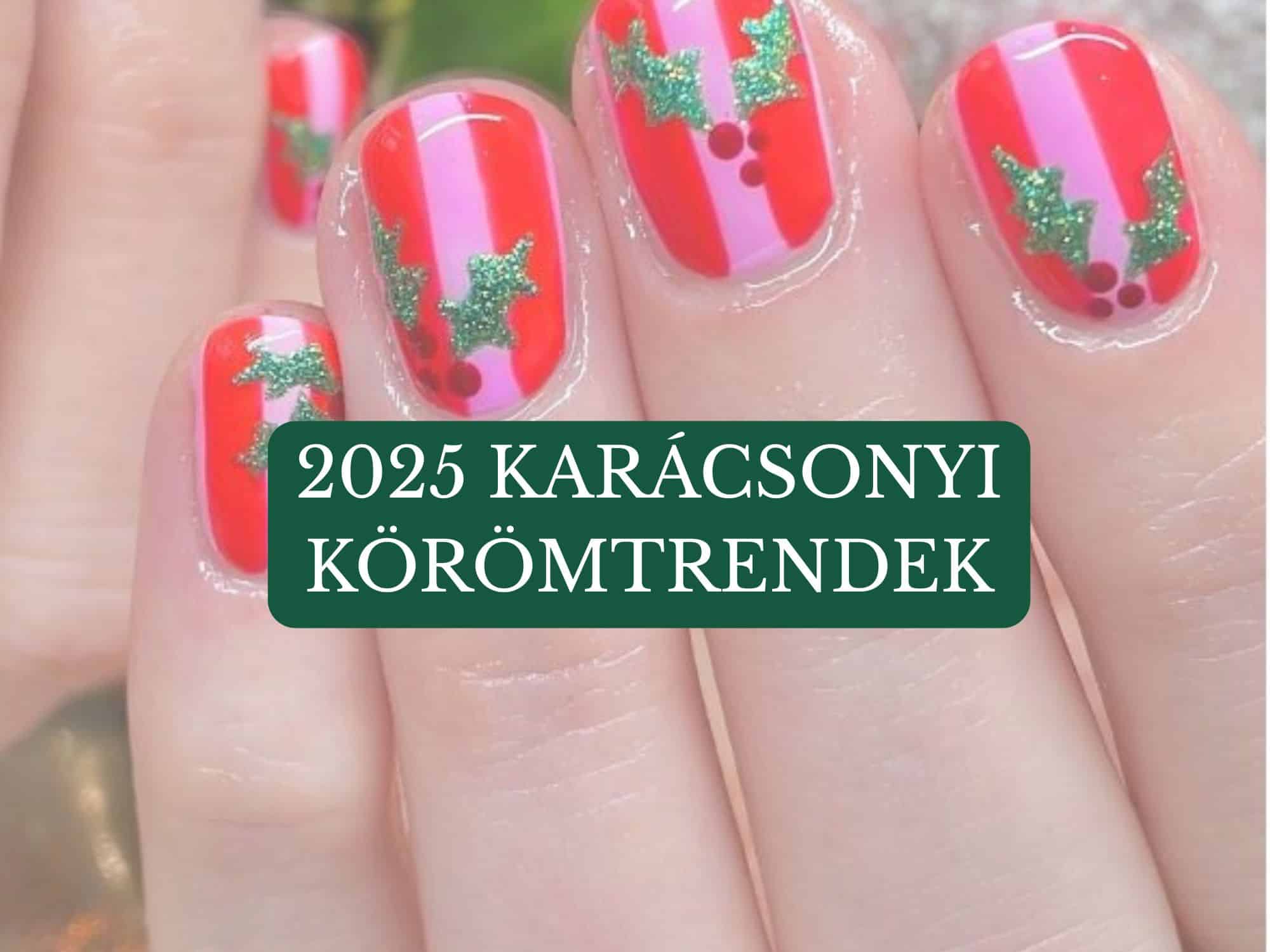 karácsonyi körmök