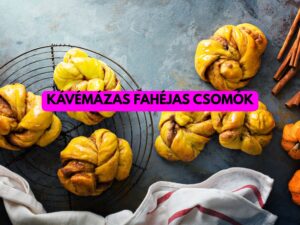 kávémázas fahéjas csomók