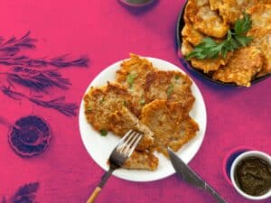 Latke-gofri (latke waffle) recept