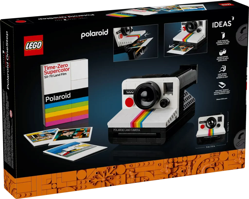 Az új LEGO készlet ikonikus Polaroid kamera