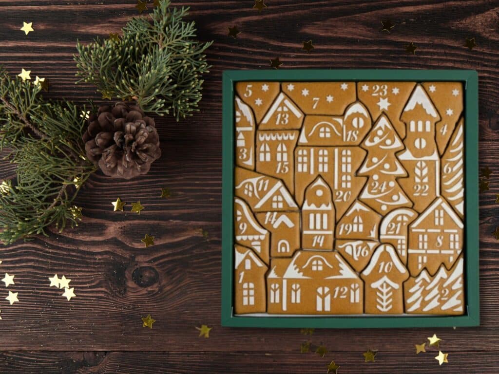 adventi mézeskalács naptár