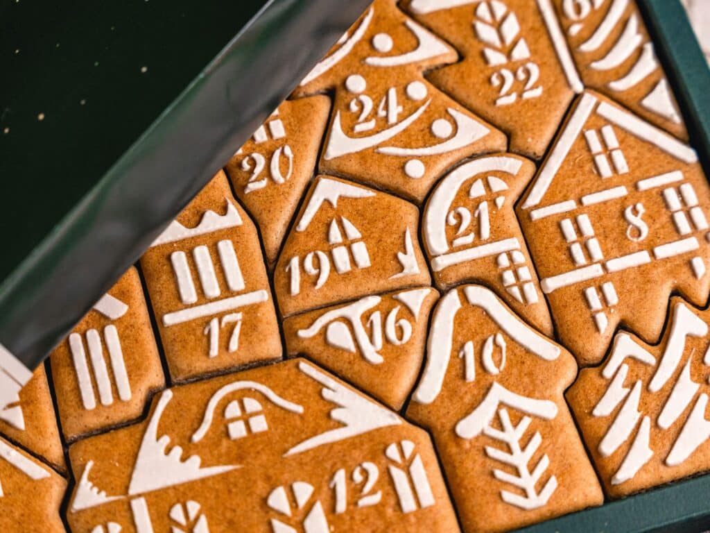 adventi mézeskalács naptár