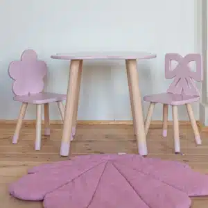 Gyerek asztal és szék szett – rózsaszín
