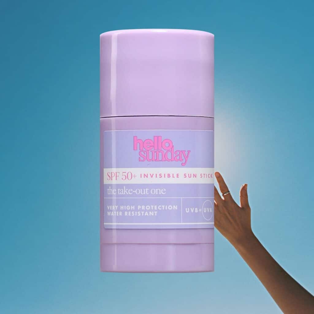 hello sunday the take-out one invisible sun stick védő hidratáló stick SPF 50+
